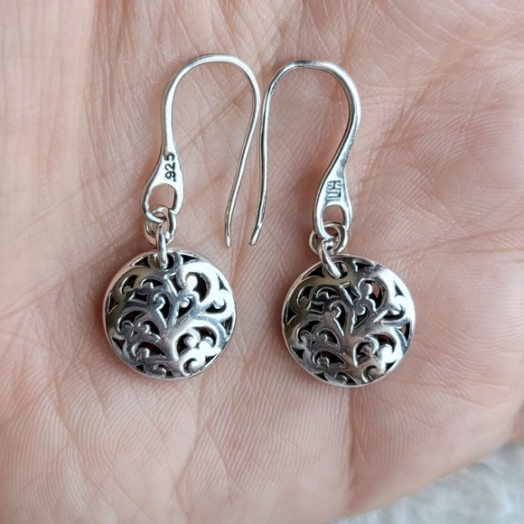 Lois Hill Jewelry Authentic Lois Hill Retired Large Round Dangle Ss